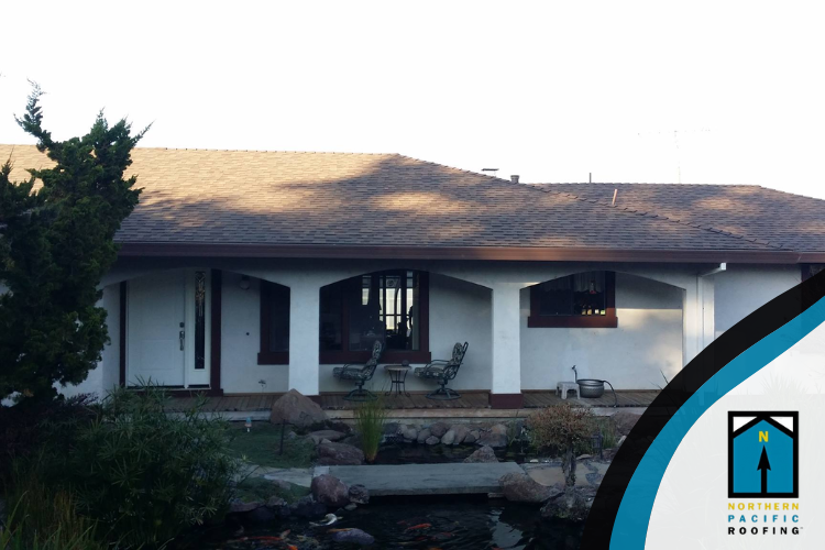 completed roof repair project in Tiburon, CA