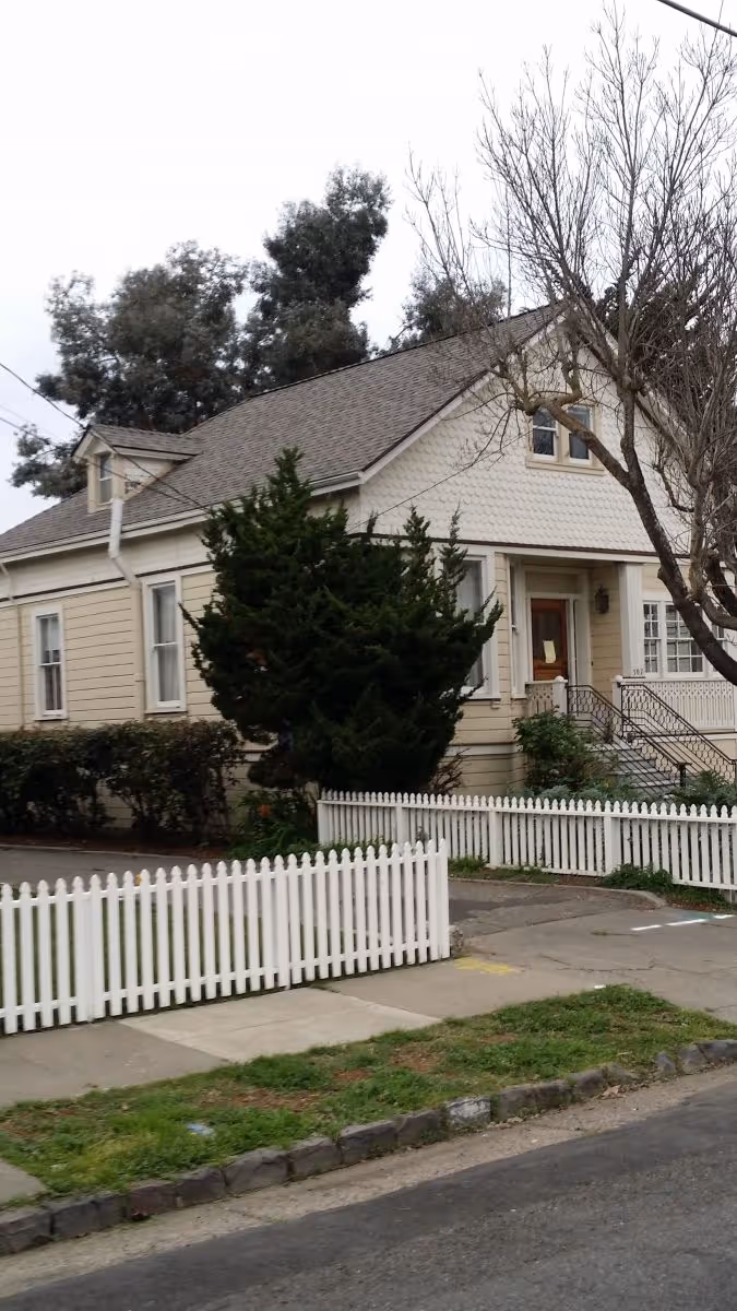 Completed Owens Corning Duration Premium Driftwood roof replacement at 307 Eighth Street in Petaluma, CA
