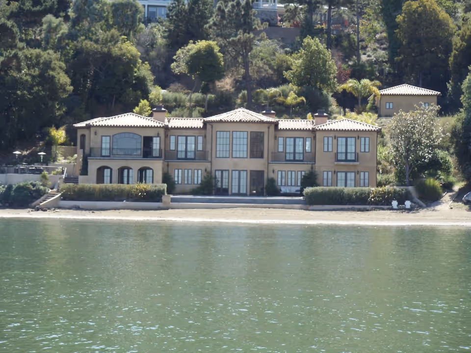 Completed residential roof replacement at 3300 Paradise Drive in Tiburon, CA