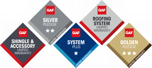 GAF Warranty logos